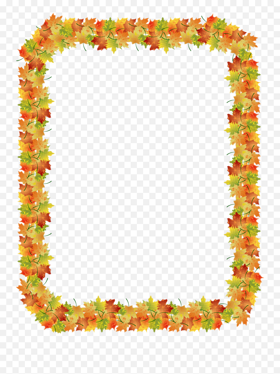 Fall Border Cliparts Free Download Clip Art On Png - Clipartix Transparent Fall Border Paper Emoji,Emoji Borders