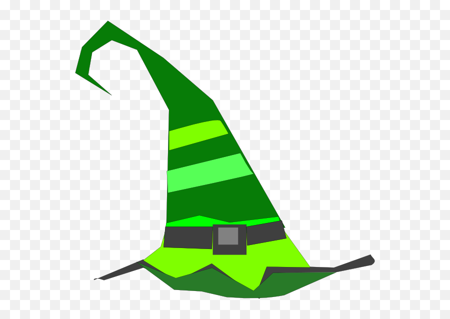 Green Witch Hat Clip Art At Vector Clip Art - Clipartbarn Emoji,Witch Hat Facebook Emoticons