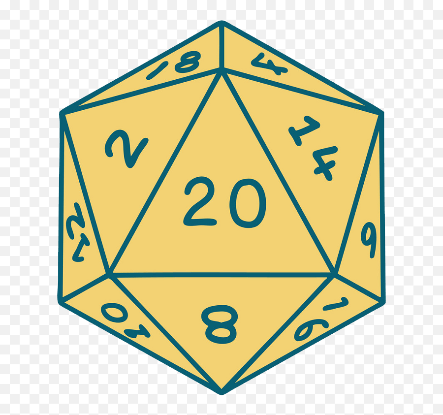 D20 Clipart Transparent Png 1 - Clipart World Emoji,D20 Emoji