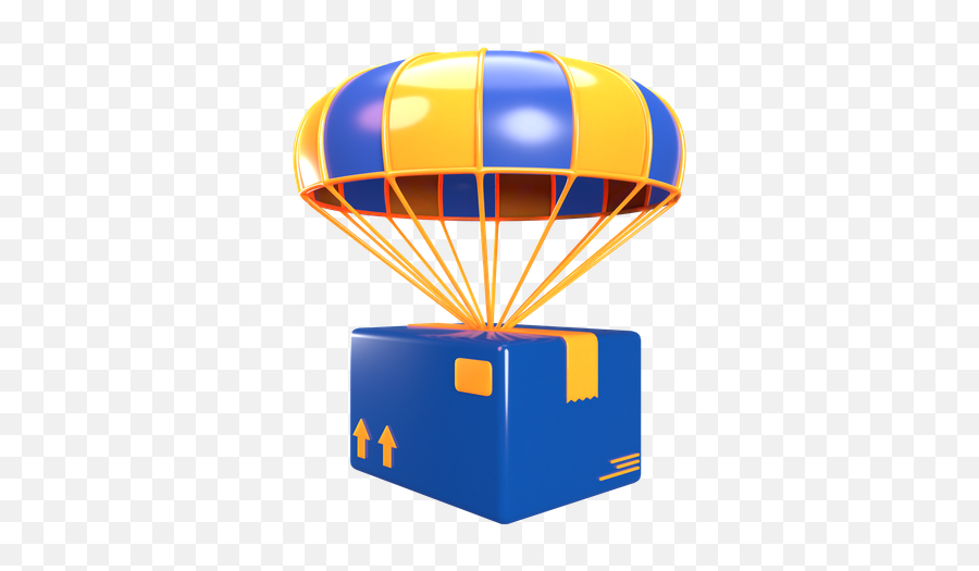Parachute Airdrop 3d Illustrations Designs Images Vectors Emoji,Dropped Ball Emoji