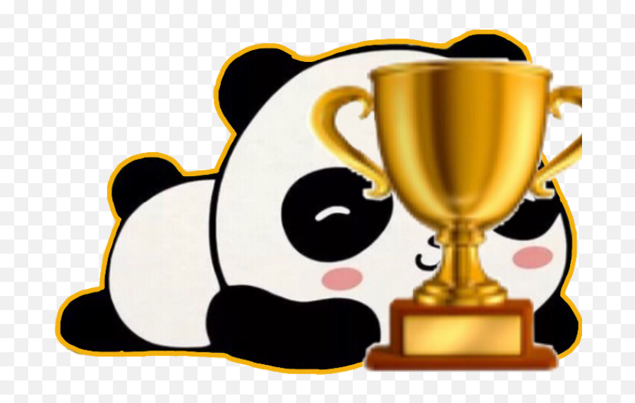 Sctrophy Trophy Freetoedit Panda Sticker By Maggiemahoney Emoji,Torophy Emoji