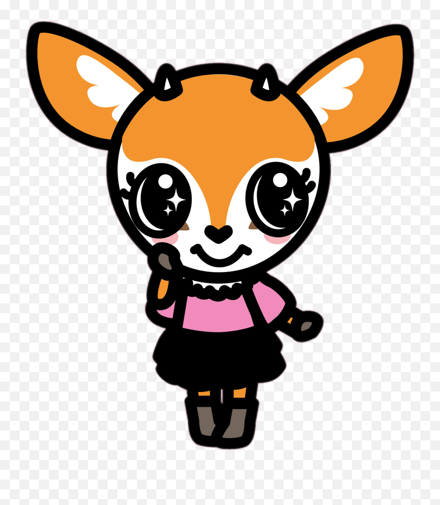 Aggretsuko Character Tsunoda The Gazelle Transparent Png Emoji,Wechat Emoji Gudetama