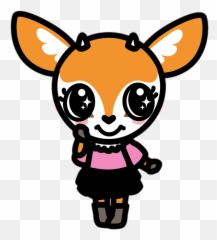 Aggretsuko Character Tsunoda The Gazelle Transparent Png Emoji,Wechat Emoji Gudetama