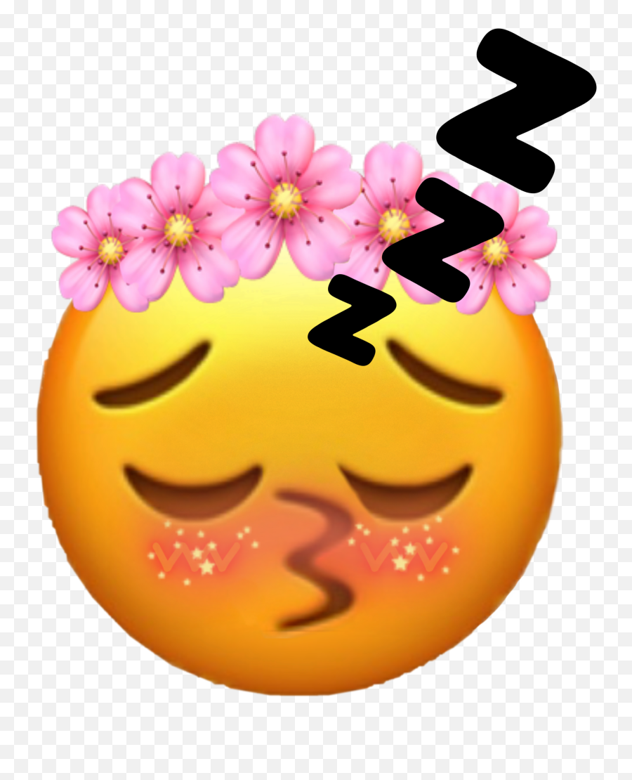 Emoji Sleep Blush Sticker By Smoreskookie - Happy,Sleep Emoji