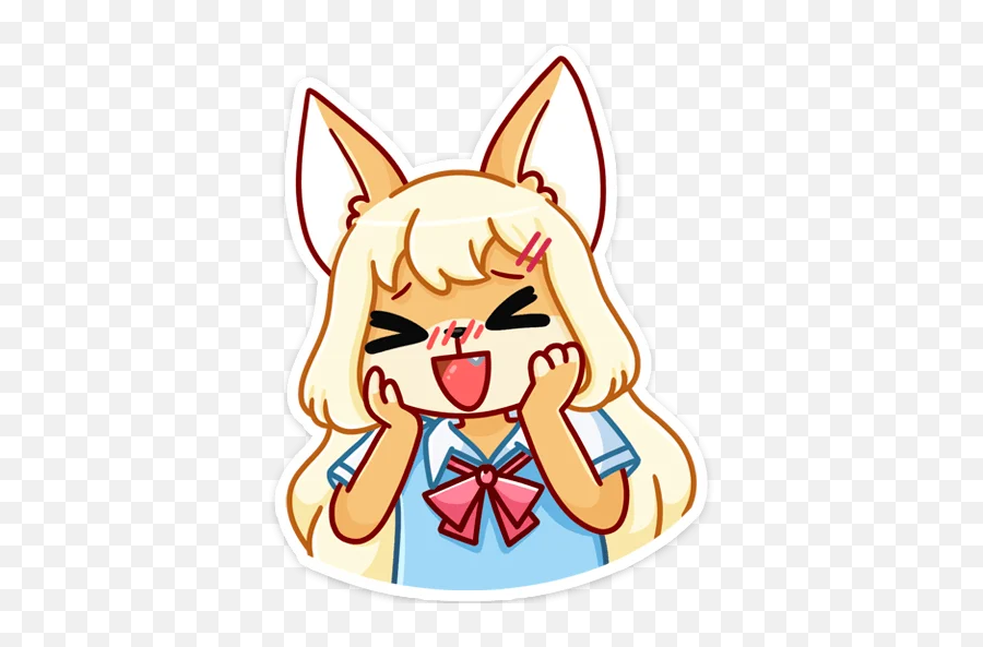 Telegram Sticker From Pack Emoji,Foxface Emoji