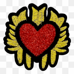 Biker Patches Emoji,Faming Heart Emoji