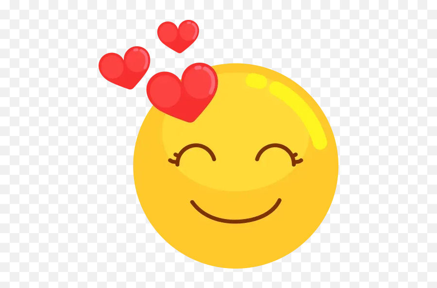 Emojis 1 Whatsapp Stickers - Stickers Cloud Happy Emoji,Heart With Stars Emoji