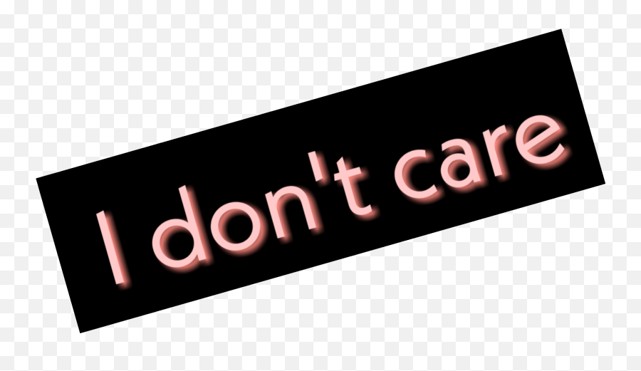 I Donu0027t Care Aesthetic Quotes Sticker By Maévah - Horizontal Emoji,Don T Care Emoji