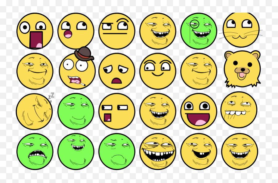 Troll Face Color - Not Smiling Troll Face Emoji,Troll Face Emoticons