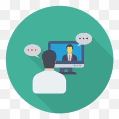 Video Chat Icon Of Flat Style - Available In Svg Png Eps Worker Emoji,Funny Emoji Talk