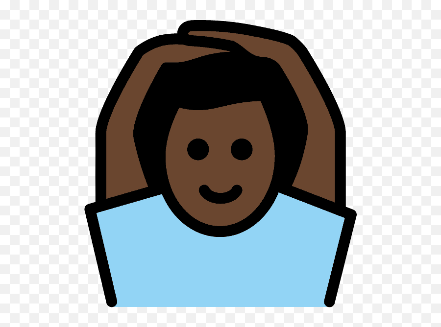 Tono De Piel Oscuro Mujer Haciendo El Gesto De De Acuerdo - Hände Auf Kopf Clipart Emoji,Emoticon Haciendo Pucheros