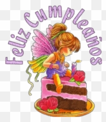 Feliz Cumple Stickers For Whatsapp - Animated Happy Birthday Fairy Emoji,Flag Car Emoji Pop