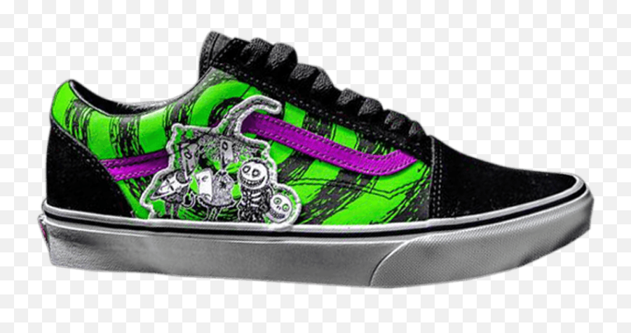 Vans The Nightmare Before Christmas X Old Skool U0027lock Shock - Lock Shock Barrel Vans Emoji,Emoji Nike Elite Socks