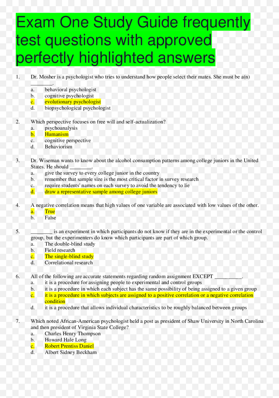 Exam One Study Guide Frequently Test Questions With - Language Emoji,Biopsychology Brain Scan Shows Emotion