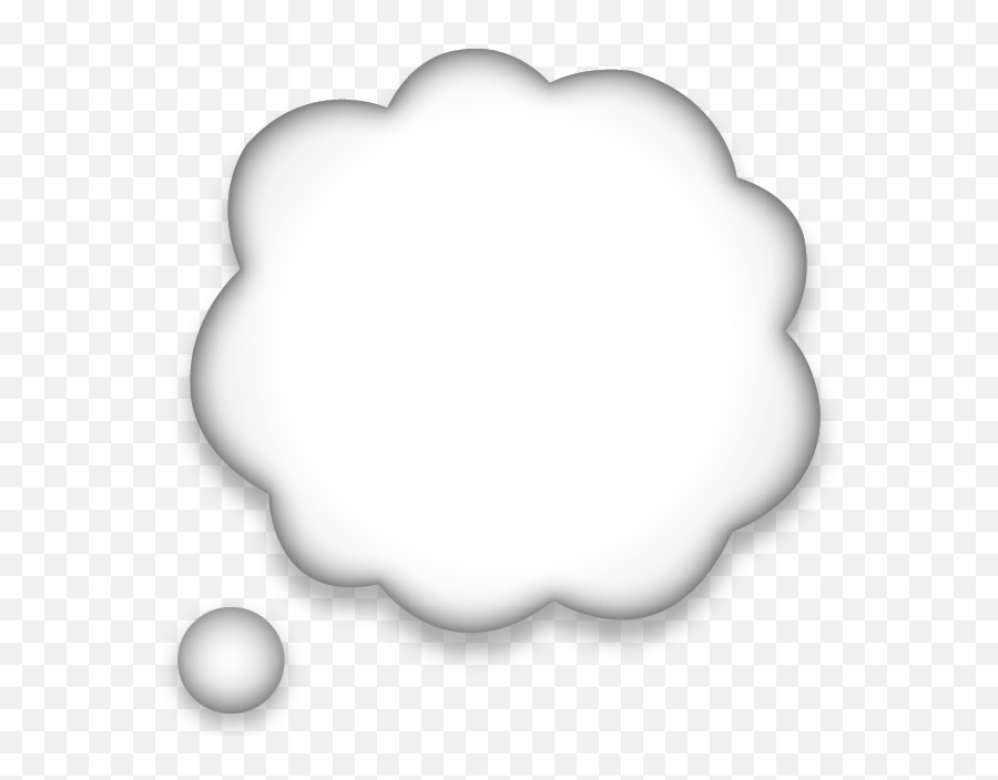 Download Thought Speech Bubble Emoji - Thought Bubble Emoji Png,Think Emoji