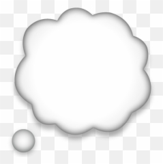 Download Thought Speech Bubble Emoji - Thought Bubble Emoji Png,Think Emoji