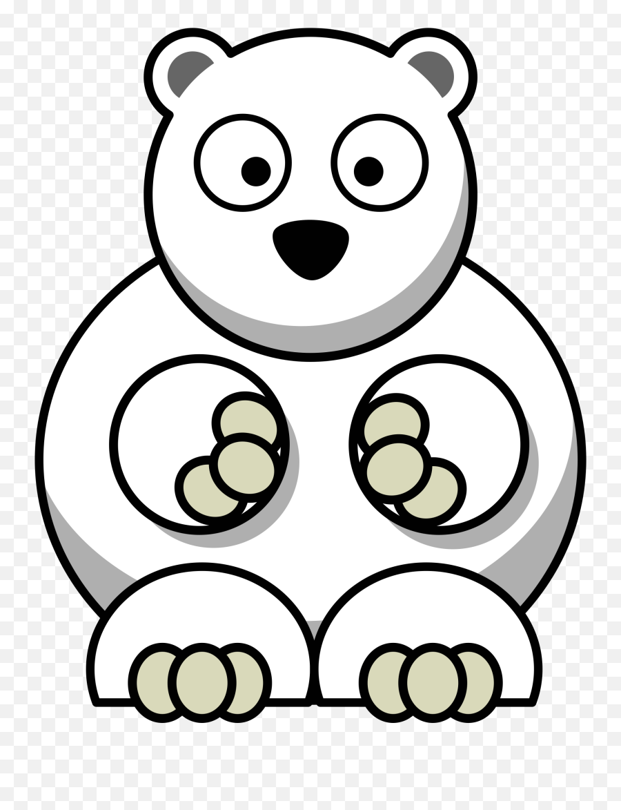 Polar Bear Cartoon Transparent Clipart - Polar Bear Cartoon Fish Emoji,Polar Bear Cafe Emojis