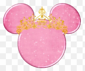 Download Mickey Head Sillouitte Minnie Mouse Princess Disney - Minnie Realeza Rosa Png Emoji,Facebook Emoticon Sill