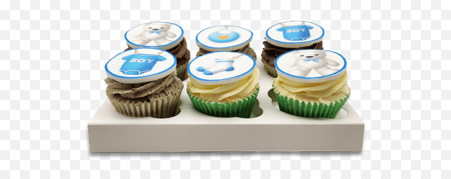 Baby Shower Cupcakes - Baking Cup Emoji,Emojis That Look Like Cupcakes