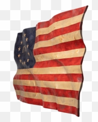 Betsy Ross Wavy Wooden American Flag - Flagpole Emoji,Betsy Ross Emoticon