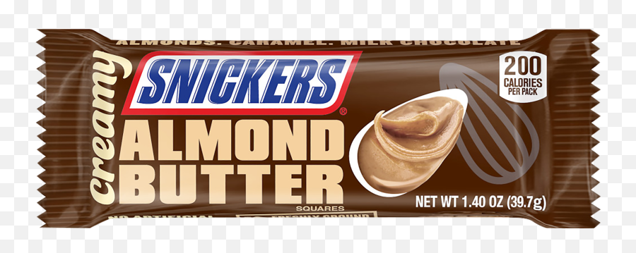 Creamy Snickers Almond Butter Square - Snickers Almond Butter Single Bar Emoji,List Of Emotions On Snickers