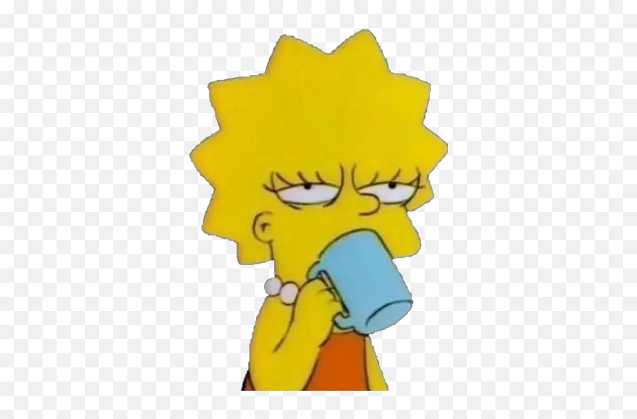 Lisa Simpson Stickers For Whatsapp - Lisa Simpson Aesthetic Emoji,Lisa Simpson Emojis