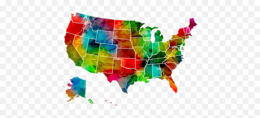 The Most Edited Countrymaps Picsart - United States Watercolor Map Emoji,Patilla Emoji