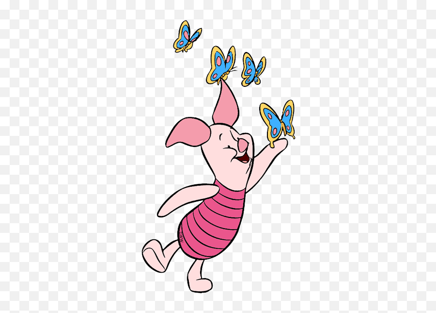 Piglet Winnie The Poo Pooh Bear - Piglet Winnie The Pooh Butterfly Emoji,Piglet From Winnie The Poo Emojis