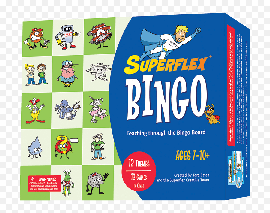 Socialthinking - Superflex Bingo Product Label Emoji,Emoji Bingo Board For Classroom