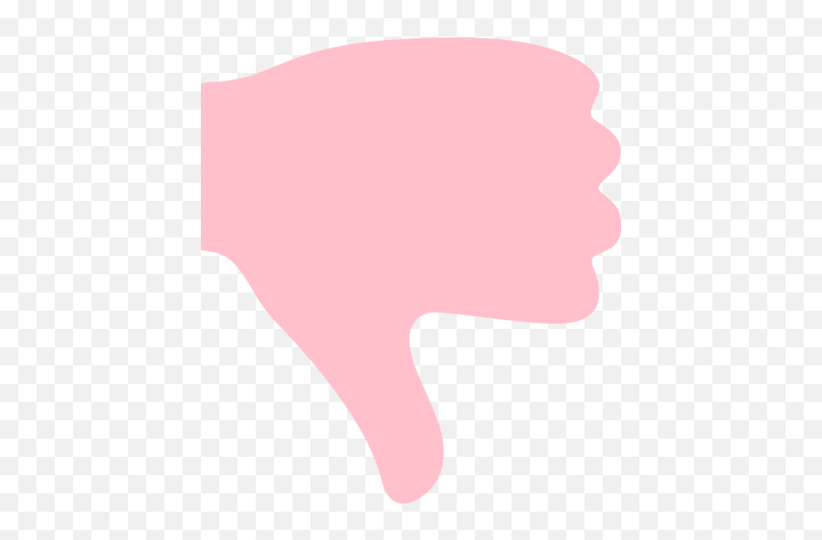 Pink Thumbs Down Icon - Free Pink Hand Icons Emoji,Faacebook Thumb Down Emoticon