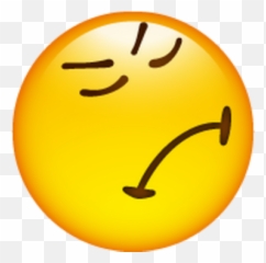Gw Smiley Jaune Vexé - Émoticône Clipart Cartoon Fond Emoji Vexé,Turkey Emoticons