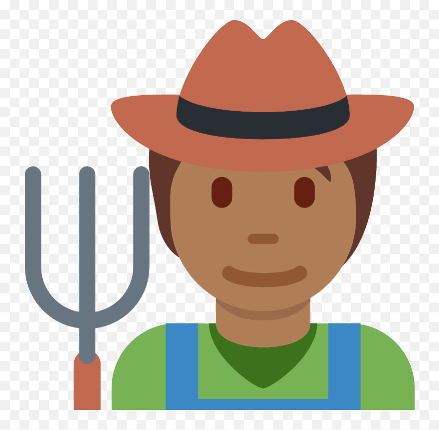 Farmer Emoji Clipart - Farmer Emoji,Farmer Emoji