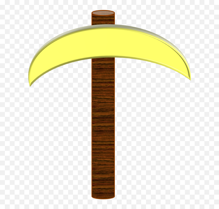 Download Gold Pickaxe - Gold Pickaxe Item Minecraft Png Emoji,Emoji Item