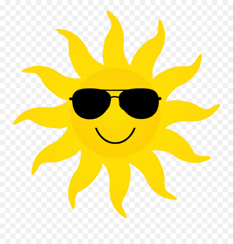 Sun Clipart - Sun Yellow Clip Art Emoji,Cat Lying Down Emoticon