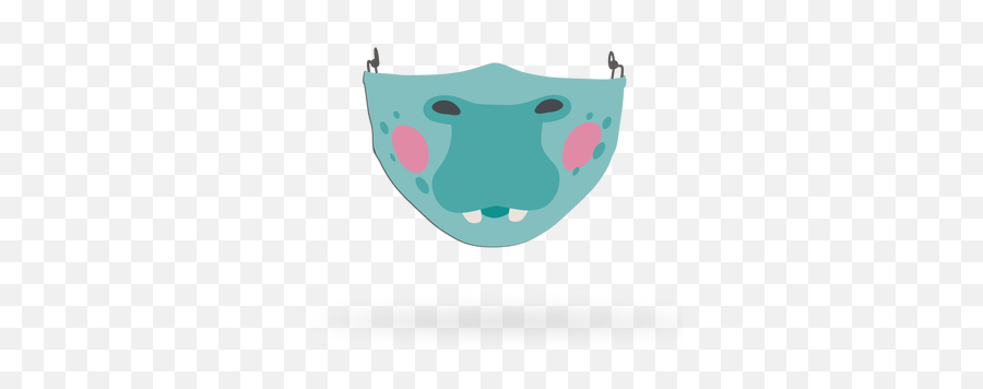 Kids Hippo 2 Face Covering Print - Celebrityfacemaskscom Drawing Emoji,Hippopotamus Emoji