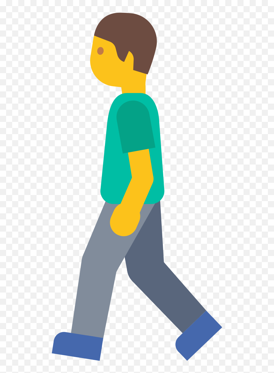 Emoji U1f6b6 - Persona Caminando Dibujo Png,Human Emoji