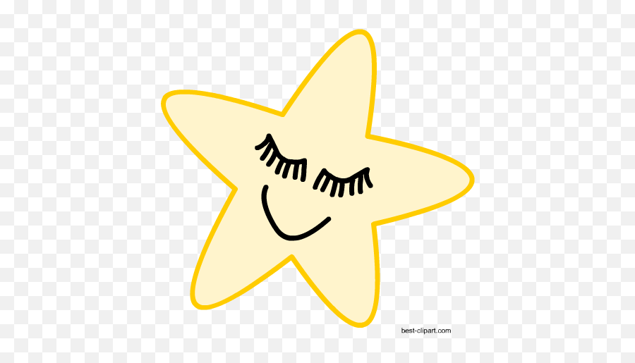 Free Star Clip Art Images And Graphics - Happy Emoji,Sleeping Emoji Clipart