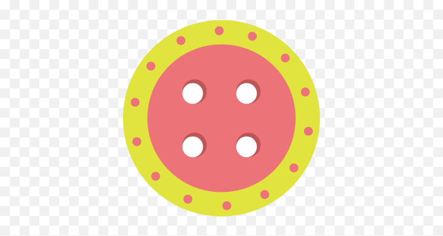 Yellow Button Clipart - Clip Art Library Dot Emoji,Sewing Button Emoji