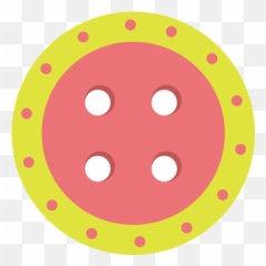 Yellow Button Clipart - Clip Art Library Dot Emoji,Sewing Button Emoji