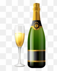 Champagne Clipart Bottle Glasses Emoji,Wine Bottle Emoji