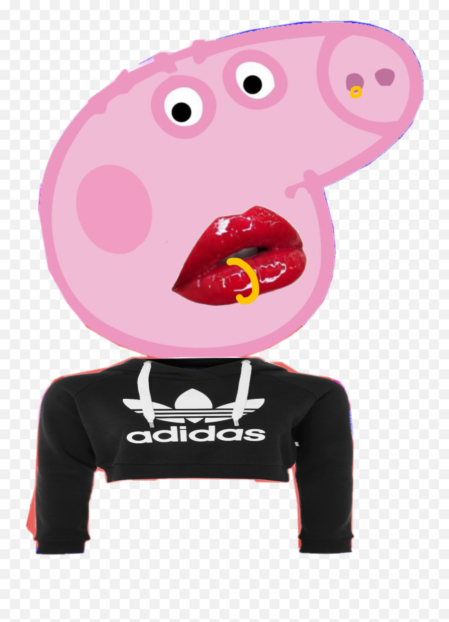 Pepperpig Teenpeppa Awful Sticker By Leiaball5 - Dot Emoji,Tongue Emoji Shirt