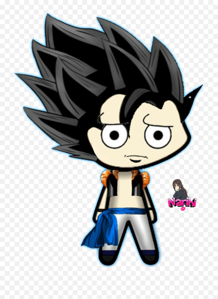 Walfa Sticker By El Gran Sonic - Fondo Png Gogeta Walfa Minecraft Chibi Blue Emoji,Gran Emoji Walfa Sticker By El Gran Sonic - Fondo Png Gogeta Walfa Minecraft Chibi Blue Emoji,Gran Emoji