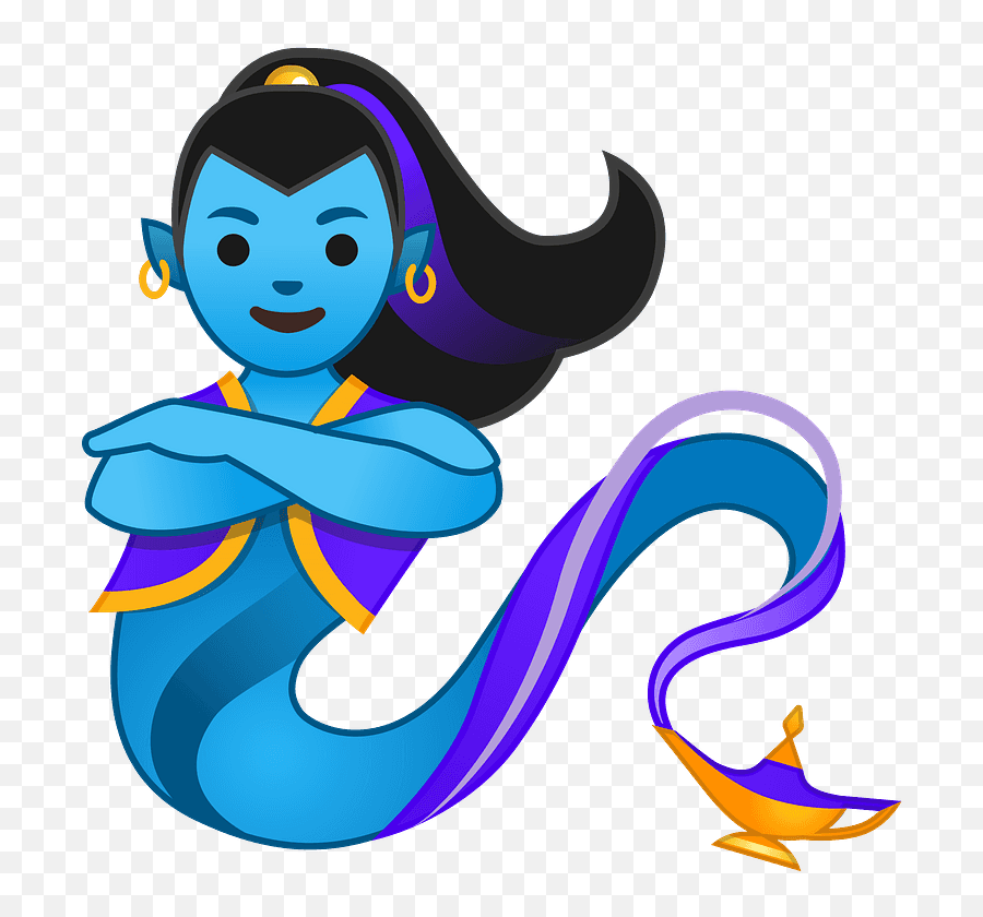 Woman Genie Emoji - Android Genie Emoji,Women Emoji