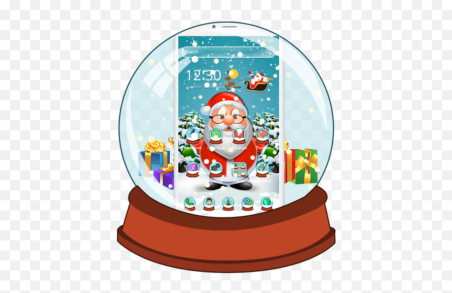 Merry Christmas Celebration Theme - Santa Claus Emoji,Festive Emojis