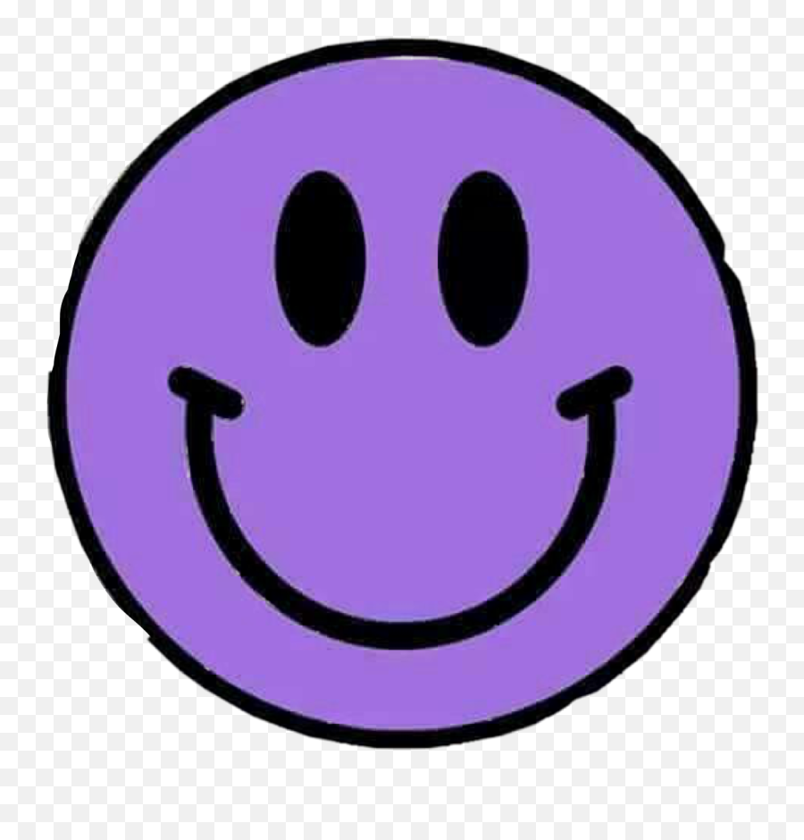 Purple Face Smile Happy Sticker By Kimmy Bird Tasset - Smiley Face Clipart Emoji,Happy Bird Emoticon