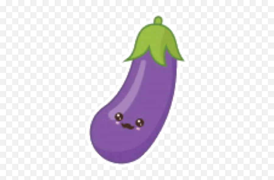 Cute Aubergine Stickers For Whatsapp - Fitness Nutrition Emoji,Eggplant Emoji Meme