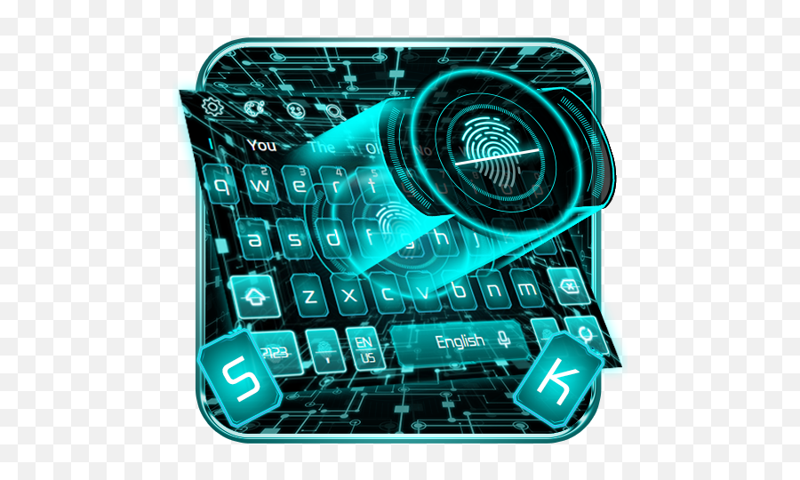 Download Scanner Fingerprint Keyboard Theme On Pc U0026 Mac With - Office Equipment Emoji,Sending Emojis On A Pc