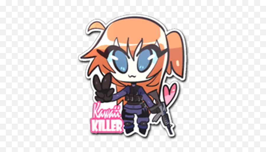 Telegram Sticker 9 From Collection Csgo Stickers - Kawaii Killer Ct Emoji,Csgo Supported Emojis