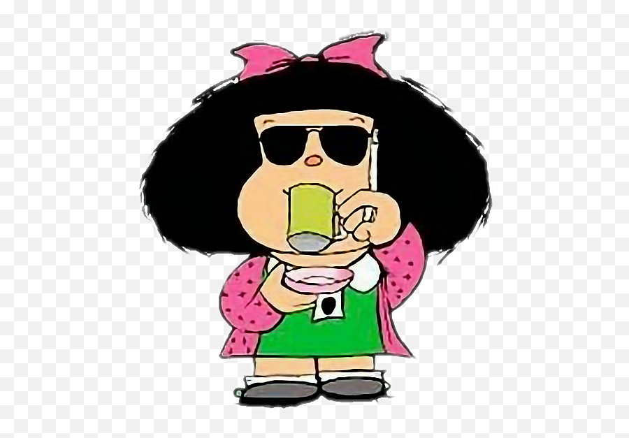Dibujos De Mafalda Mafalda Imagenes - Stickers Mafalda Para Whatsapp Emoji,Emojis De Comemora??o