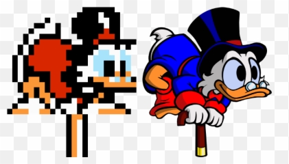 Then - Scrooge Ducktales Nes Emoji,Is Scrooge Mcduck A Red Emoji